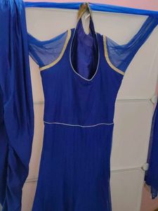 Elegant Blue Embroidered Kurta Set