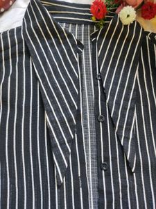 Striped Blouse with Unique Sleeves