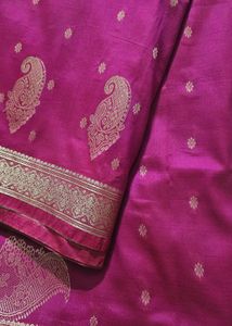 Dark Pink Silk Saree