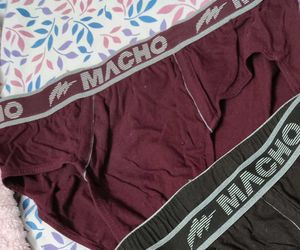 Maroon Cotton brief