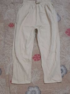 Beige Casual Pants