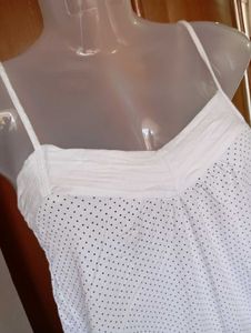 Polka Dot White Dress