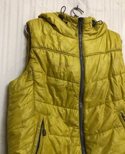 Basic House Yellow Sleeveless Jacket