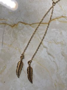 Gold Feather Necklace
