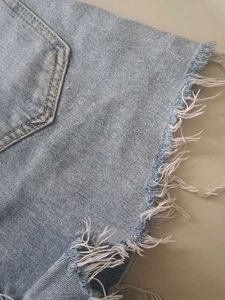 Denim High-Waisted Shorts