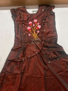 Beutiful Brown Ethnic Gown