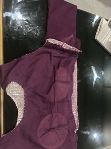 Not Used Sequin Blouse With Attached Sleeves