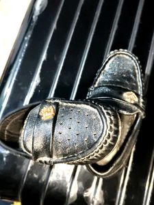 Black Leather Loafers