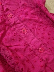 Pink Button-Down Top