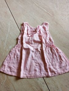 Cute Pink Baby Dress with Bow