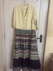 Boho Tribal Print Maxi Dress