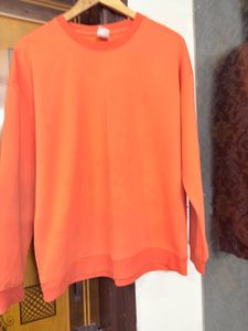 Orange Pullover Sweater