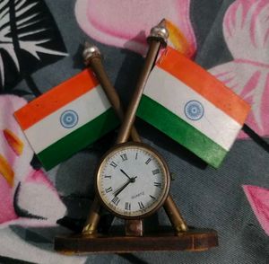 Vintage India Flag Clock Combo..Buy 1 Get One free