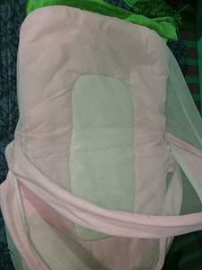 Pink Baby Nest with Mosquito Net
