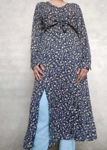 Floral Print Long Sleeve Dress