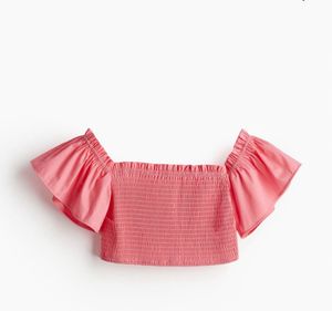 H&M Smocked Crop Top
