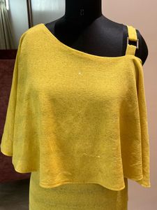 Yellow Asymmetric Layered Top