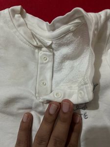Off white Unisex Romper