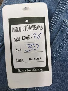D@76 Size-30 Cargo Jeans