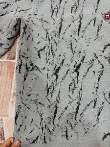 Stylish Grey Patterned Sweater