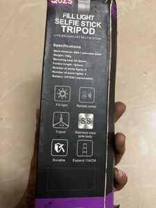 Selfie stick tripod