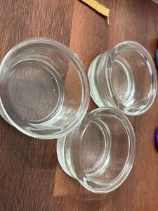 Glass Candle Holders - Set of 4