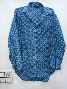 Blue Pattern Shirt