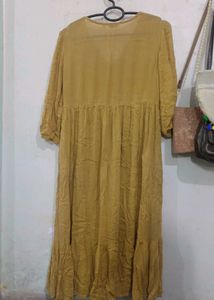 Gown Dress With Mirror Work
