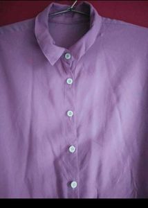 Lavendar Crop Shirt