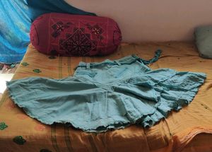 Denim Flared Skirt - One Of A Kind