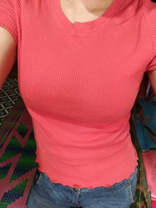 Comobo Green crop &amp;zudio Red Tops