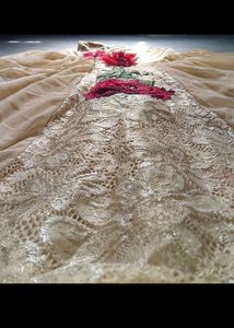 Very Beautiful And Elegant Pretty Golden Gown
