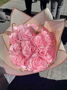 Viral Handmade Ribbon Rose&#39;s Bouquet 💐🌹✨