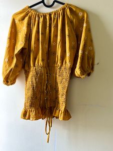 Floral Print Off-Shoulder Top