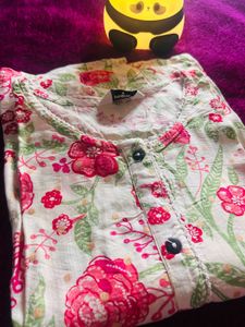 Floral Print Kurta