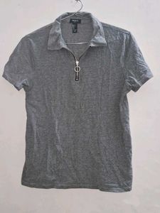 Forever 21 Men's Gray Polo Shirt