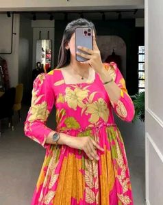 Georgette Multicolour Gown