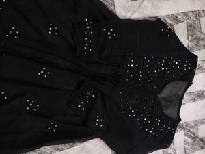 Black Embroidered Kurta