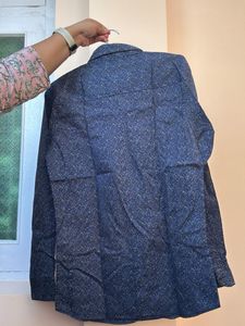 Stylish Blue Patterned Shirt