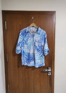 Blue Shirt Cum Top