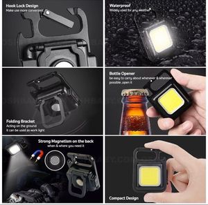 Keychain LED Light With Hook Type C Port