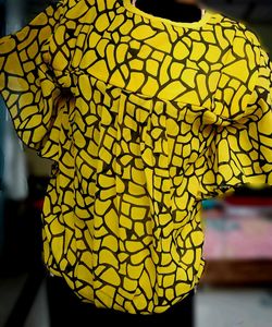 👕👚Cheetah 🐆 Print Yellow 💛 Top