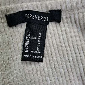 Button-Front Ribbed Top