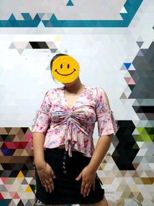 Drawstring Crop Top