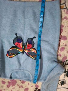 Butterfly Blue Sweater for 6-8 years girl