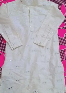 Elegant cream Kurta,Make Ur Offer Fast.