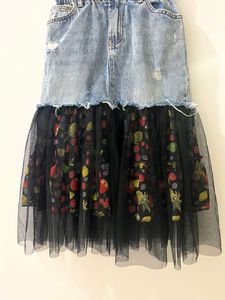 Upcycled Denim Skirt (Repurposed by Me)