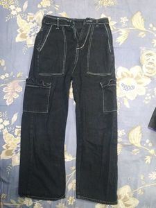Wide Leg Utility Cargo Pants