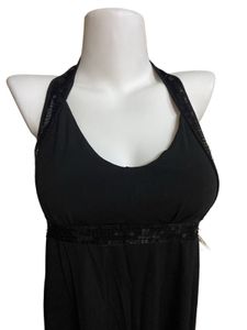 Elegant Black Halter Dress