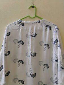 Zudio White Rayon Kurta